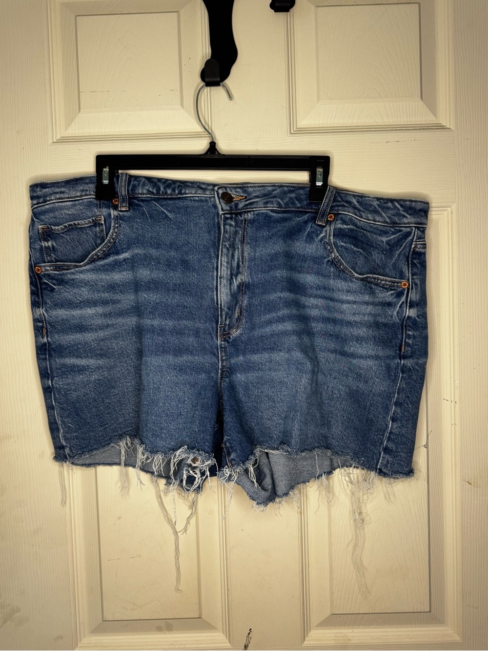 American Eagle Outfitters Distressed Blue Denim Cutoff Shorts